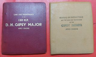 De Havilland Gipsy Major Aero Engine Maintenance And Care Books