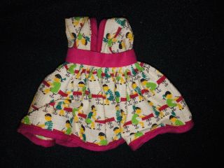 Darling Vintage 1950s Doll Dress For Ginny Ginger Muffie 8 " Toddler