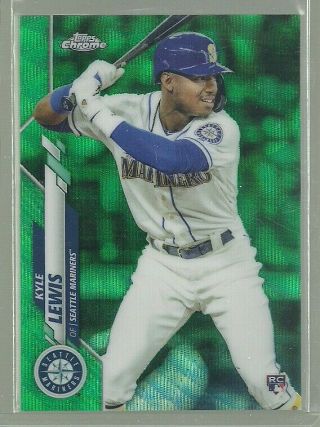 Kyle Lewis 2020 Topps Chrome Green Refractor Rookie R/c 87/99