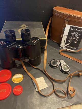 Vintage Tasco 7x50 Binoculars 7x50 In Japan Box & Filter Lens Guide,