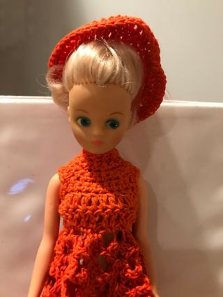 Model Toys Mary Quant Dizzy Daisy Doll Orange Crochet Dress Hat Hong Kong