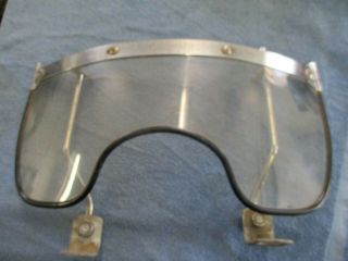 Vintage Beck Motorcycle Or Scooter Windshield W.  Frame & Mount Supports.