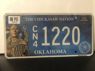 241 2008 Chickasaw Indain Nation License Plate