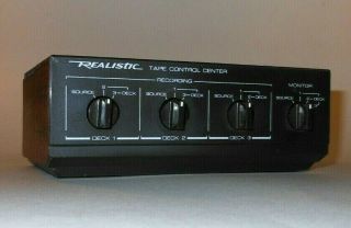 Vintage Realistic Audio Tape Control Center,  Model No.  42 - 2115,  Circa 1988 - 1996