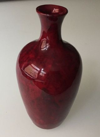 E R Wilkes Flambe Oxblood Vase 1919 British Art Pottery Bernard Moore Interest
