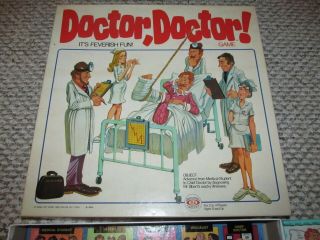 Vintage 1978 Ideal Doctor Doctor Medical Student Board Game Complete