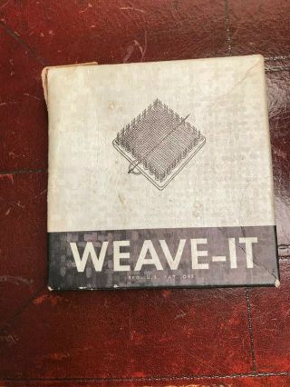 Vintage Donar Weave - It Box,  Loom,  Needle And Instructions 1940 