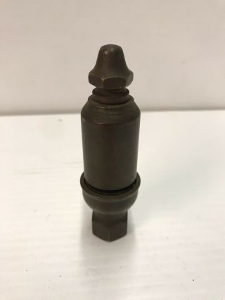 Small Antique Brass Peanut Steam Whistle 1/4 Npt 3 - 3/4” Tall