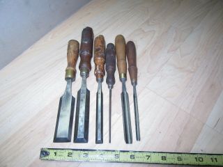 6 Vintage Wood Chisels 5 Buck Bros 1 Charles Buck Good Tools To Restore