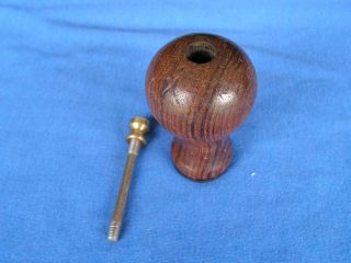 Vintage Antique Stanley 3 4 5 Plane Front Knob With Screw And Brass Nut Cutters