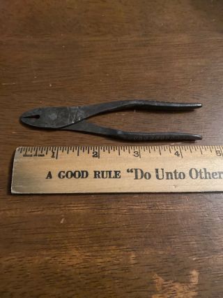Vintage Early Snap - On No.  5 Vacuum Grip 4 1/2 " Pliers,  Newport,  Pa,  Made In Usa