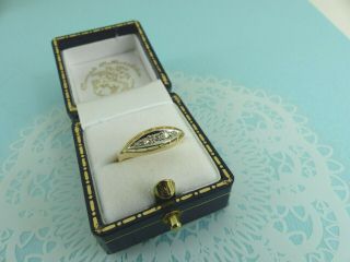 Antique Victorian 18ct Gold Diamond Ring Size 