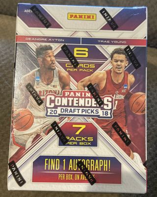 2018/19 Panini Contenders Draft Picks Basketball Blaster Box - Autograph