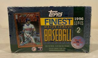 1996 Topps Finest Baseball Series 2 Box W/ 24 Packs