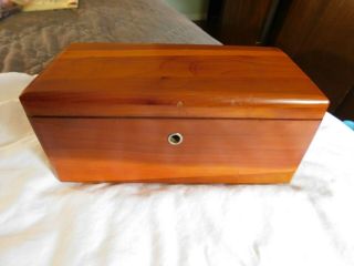 Vintage Lane Red Cedar Wooden Jewelry Chest Wood Dresser Box