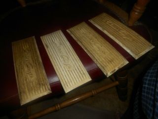 Vintage White Rubber Chris Craft Rubber 4 Pc Step Pads For Boat 8 X 3 3/4 Inches