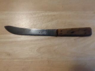 Vintage Wood Handled Butcher Knife - I.  Wilson Sycamore St.  Sheffield,  England
