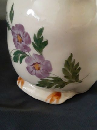Vintage Blue Ridge Pottery Chick Creamer / Syrup Pitcher,  spring colors 3
