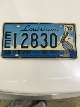 Louisiana Environment Our Future License Plate Expired