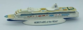 Royal Caribbean International Serenade Of The Sea Cruise Ship Model Minor Damage