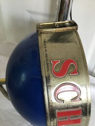 1961 Vintage Schlitz Beer Rotating Globe Lamp Bar Light 2