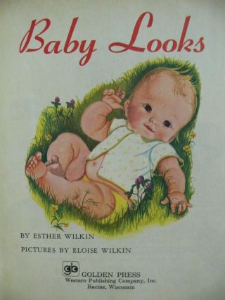 4 Vintage Little Golden Books BABY LOOKS,  MY PUPPY,  BABY ' S CHRISTMAS,  WHERE 3