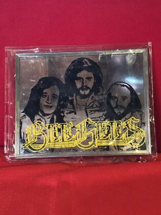 Bee Gees Vintage Mirror In Silver Frame 8 X 10