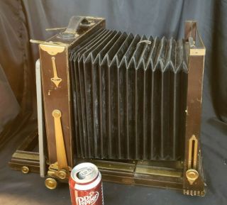 Antique Full Plate AGFA ANSCO Wood Field Camera.  14 1/2 
