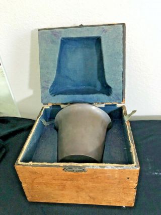 Vintage Silver Plate Champagne Wine Cooler Ice Bucket With Handle In Padded Box