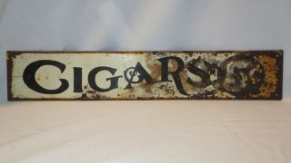 Vintage Cigars 5 Cents Metal Sign