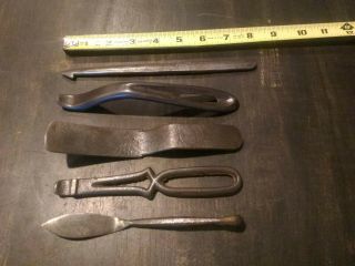 Set Of 5 Vintage Miscellaneous Tools All Unmarked