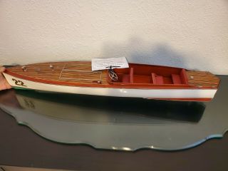 Vintage Hand Made Wooden Number 22 Boat