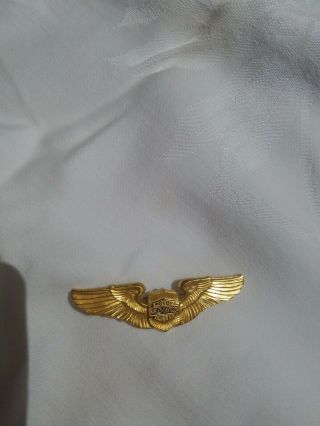 Vintage Harley Davidson Shield Wings Pin Hat Pin