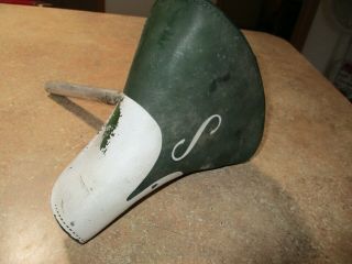 Vintage Schwinn Breeze Green And White S Seat Saddle With Post