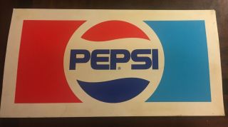 Vintage Pepsi Vending Machine Sign Insert Measurement: 22inx11in