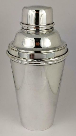 Art Deco Silver Plated Cocktail Shaker C1920 