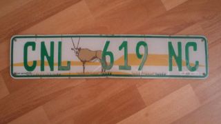 Rare Expired South Africa Northern Cape Province Plastic License Plate