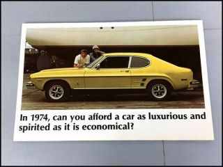 1974 Ford Mercury Capri Vintage Car Sales Brochure