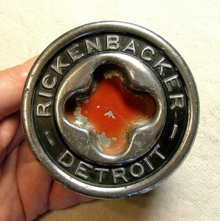 Rickenbacker Aluminum Screw - On Hubcap Hub Cap 1922 - 27 Wood Wheels Rare
