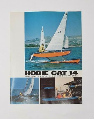 Vintage Hobie Cat 14 Sailboat Brochure - First Year Production