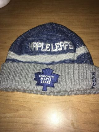 Toronto Maple Leafs Toque - Knit - Winter Hat Vtg Reebok
