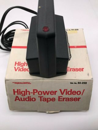 Vintage Realistic 44 - 233a High Power Video Audio Tape Eraser W/ Box