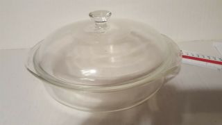 Vintage Pyrex Clear 3 Qt Casserole Roasting Baking Dish 026 With Lid 626 - C B - 9
