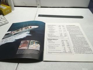 COLOR EQUIPMENT AD INFO SPECS CHRIS CRAFT BOAT BROCHURE 1973 ANNUAL REPORT 30PG 2