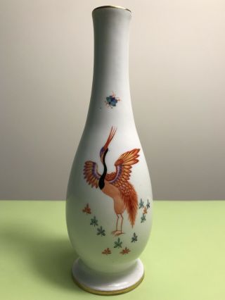 Antique 1920’s Charming Meissen Phoenix Bird Vase Crossed Swords Germany