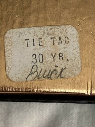 Vintage GM General Motors 10K Gold Filled Diamond Service Award Tie Tac Pin 30 Y 3