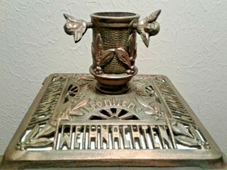 Antique German Christmas Tree Stand,  Ornate Cast Iron (early 20th Century/1900s)