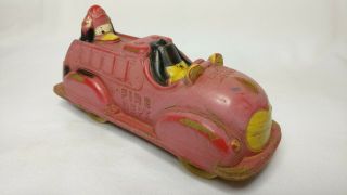 The Best Vintage Toy Viceroy / Sun Rubber Mickey Mouse Fire Truck - No Head
