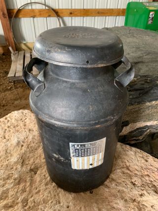 Antique Vintage Steel Antigo Co - Op (wisconsin) Dairy Farm Milk Can