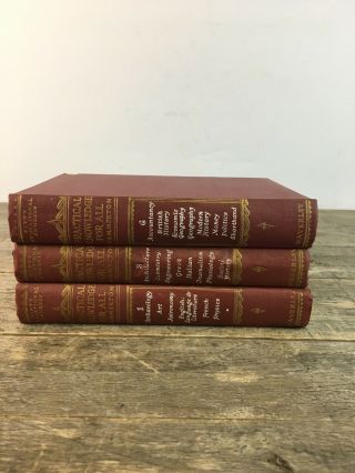 Vintage Practical Knowledge For All By J.  Hammerton Book 3 Volumes.
